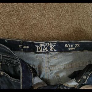 Buckle black jeans